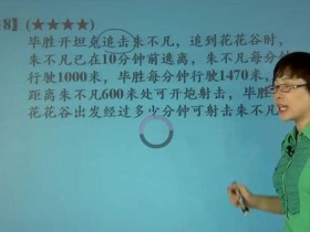 小学数学行程专题训练突破 视频教学