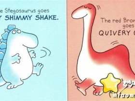 【中英双语绘本】恐龙主题英文儿童绘本：跳舞的恐龙 Dinosaur Dance 精美插画+中英对话