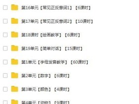 (美国幼儿园)儿童英语启蒙全套视频教程