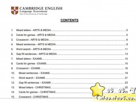 剑桥词汇练习游戏vocabulary-games-and-activities，6-12岁孩子背单词更轻松，PDF可打印