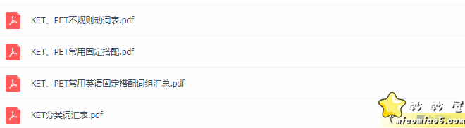 KET的常用语法+备考视频+真题图片 No.1